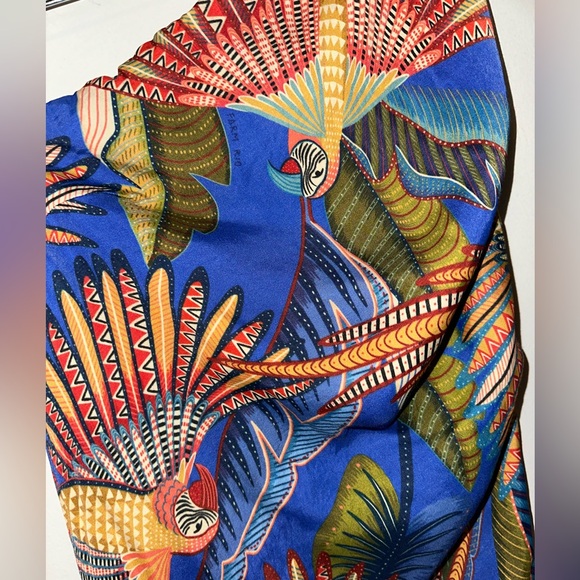 FARM RIO Tropical One-Shoulder Backless Maxi Dress size Medium - Picture 7 of 10